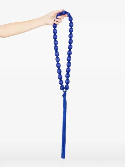 Issey Miyake Shibori Necklace In Blue