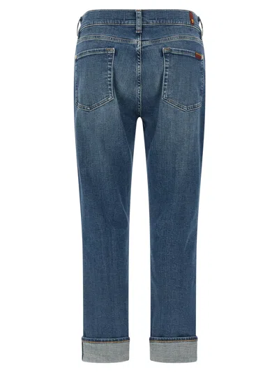 7 For All Mankind Relaxed Skinny Jeans Light Blue In Blue