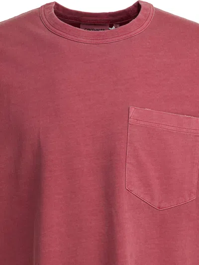 Carhartt S/s Torion Pocket T-shirts Pink In Red