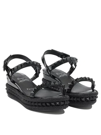 Christian Louboutin Pyraclou 60 Leather Sandal In Multi