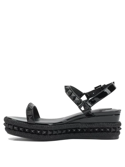 Christian Louboutin Pyraclou 60 Leather Sandal In Multi