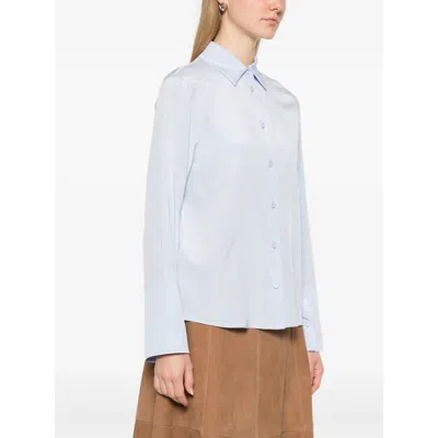 Max Mara Shirts Blue In Blue