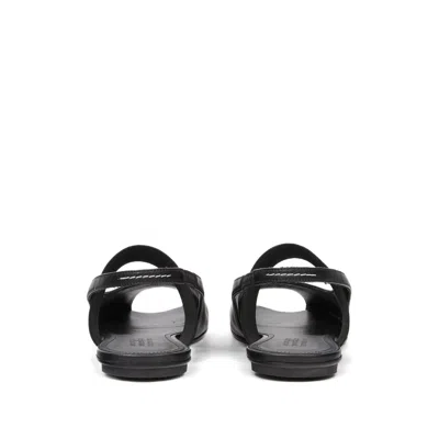 Mm6 Maison Margiela Black Anatomic Numeric Slingback Sandals In Black