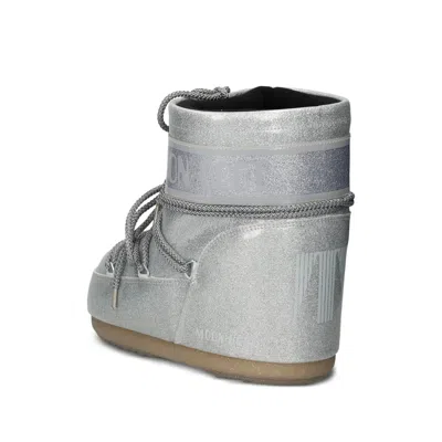 Moon Boot Shoes Silver In Gray