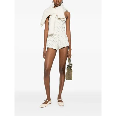 Frankies Bikinis Shorts Neutral In White