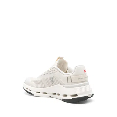 On Polyester Sneakers In White