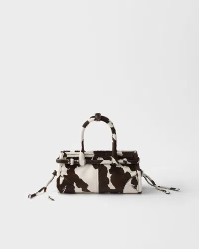 Prada Bonnie Mini Printed Leather Handbag In Multi