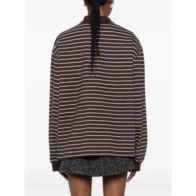 Rotate Birger Christensen Sweaters Brown, White In Brown