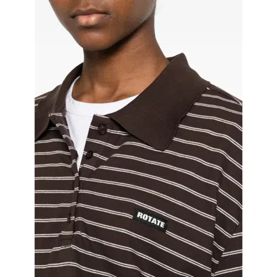 Rotate Birger Christensen Sweaters Brown, White In Brown