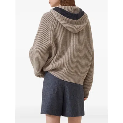 Brunello Cucinelli Sweaters Neutral, Black In Nude