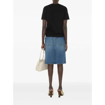 Burberry Black T-shirt With Equestrian Knight Design