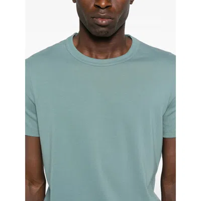 Tom Ford Navy Cotton Stretch Jersey T-shirt In Blue