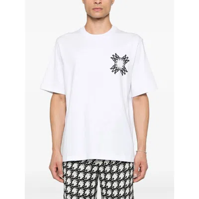 Amiri Quad Xo Crew Neck Graphic Print T-shirt In White