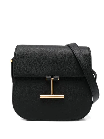 Tom Ford Tara Mini Leather Shoulder Bag Chain In Black