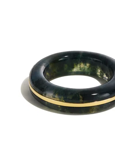 By Pariah Essential Gem Stacking Ring In Green