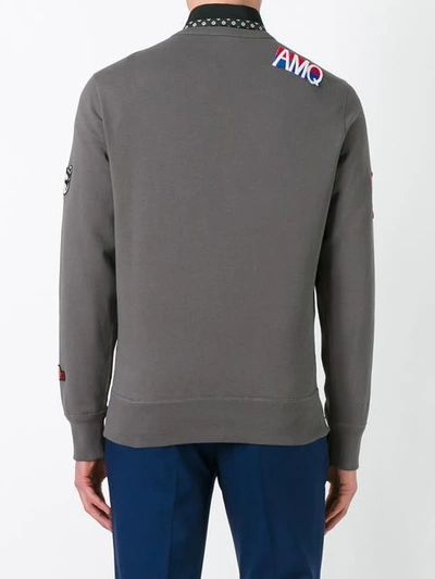 Shop Alexander Mcqueen Badge Applique Sweatshirt