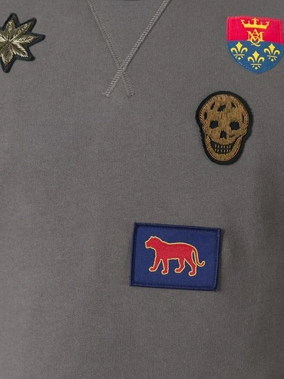Shop Alexander Mcqueen Badge Applique Sweatshirt