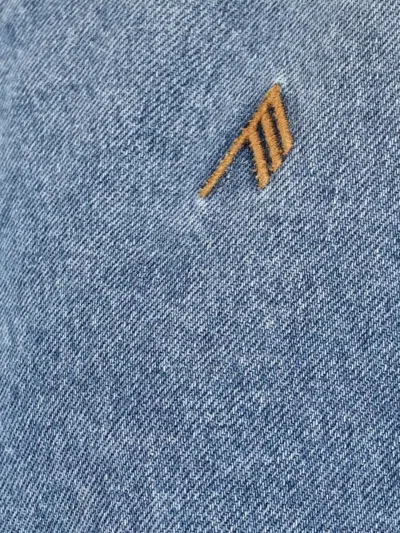 Attico Long Sleeve Shirt Button Cuffs Style In Blue