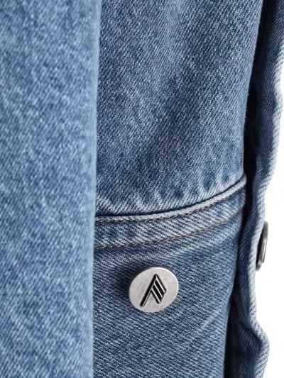 Attico Long Sleeve Shirt Button Cuffs Style In Blue