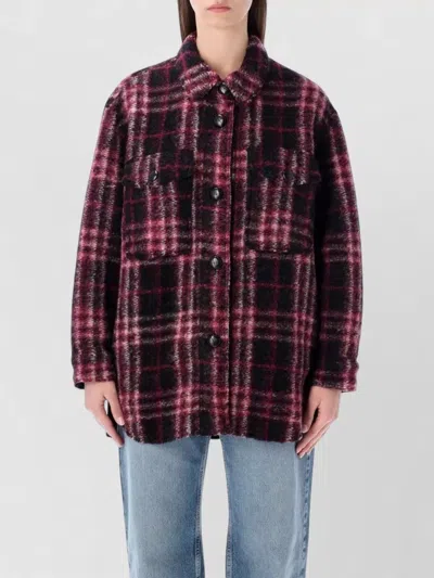Isabel Marant Étoile Harvely Check Overshirt Jacket Plaid Design In Multi