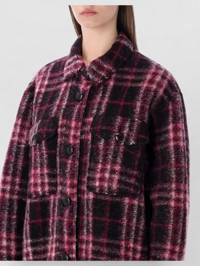 Isabel Marant Étoile Harvely Check Overshirt Jacket Plaid Design In Multi
