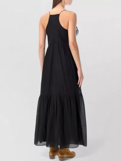 Isabel Marant Étoile Vasma Black Cotton Blend Dress In Black