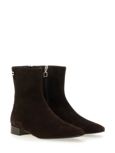 Carel Paris Aiglon Zip Suede Ankle Boots In Multi