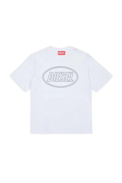 Diesel Tcircle Over T-shirt In White