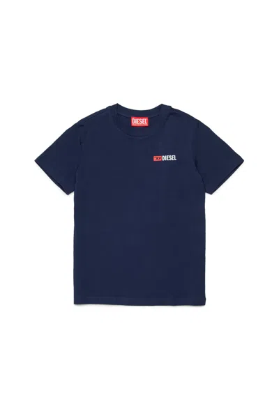 Diesel Logo T-shirt In Blue