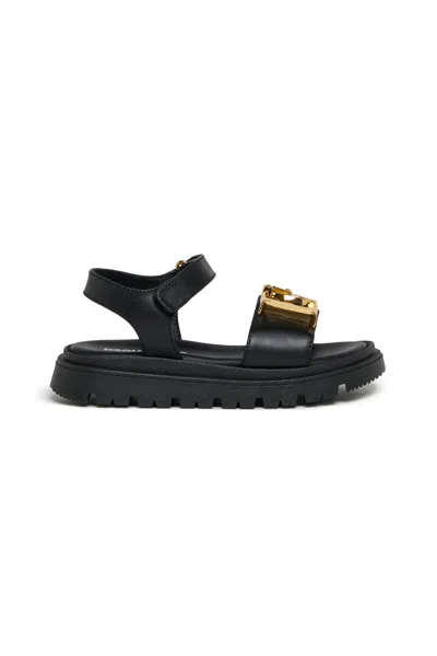 Dsquared2 Sandals With Decorative Buckles In Black