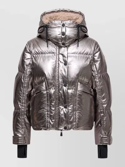 Moncler Calaque Down Jacket In Silver