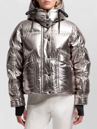 Moncler Calaque Down Jacket In Silver