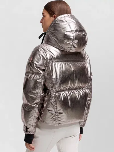 Moncler Calaque Down Jacket In Silver