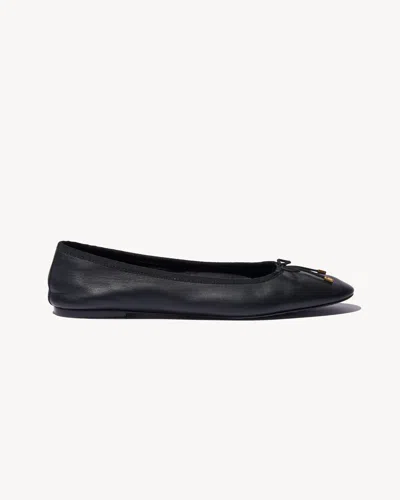 Nili Lotan Leather Ballet Flat In Black