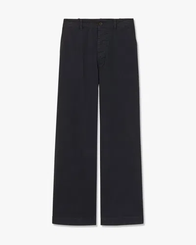 Nili Lotan Leon Cotton Boy Pant In Black