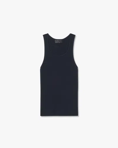 Nili Lotan Lottie Knit Tank In Blue