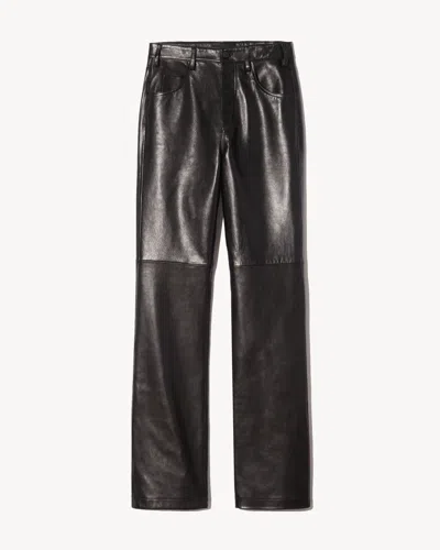 Nili Lotan Joan Leather Pant In Black