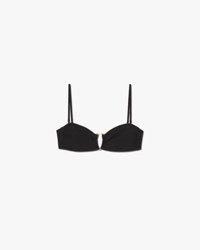 Nili Lotan Bandeau Bikini Top In Black