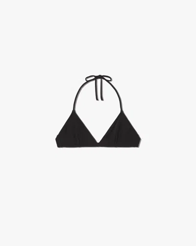 Nili Lotan Triangle Bikini Top In Black