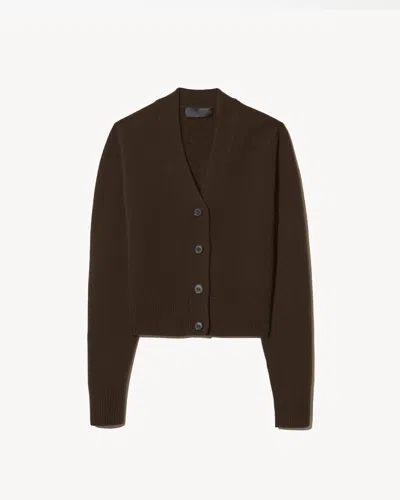 Nili Lotan Charmaine Cashmere Cardigan In Brown