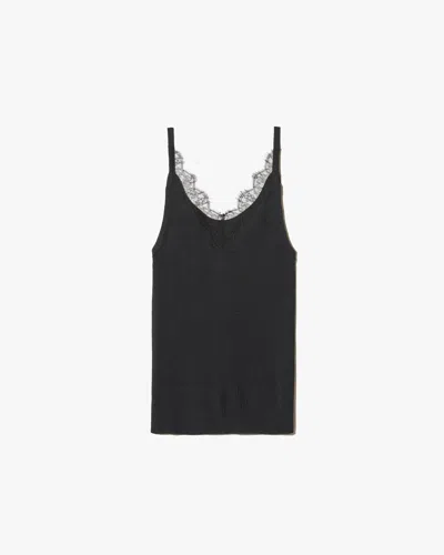 Nili Lotan Aronia Silk Tank In Black