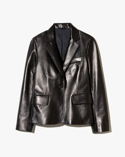 Nili Lotan Pascale Leather Jacket In Black