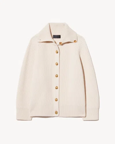 Nili Lotan Deryl Cashmere Cardigan In White