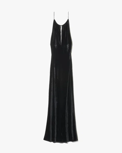 Nili Lotan Maxime Velvet Dress In Black