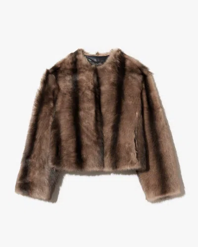 Nili Lotan Elan Shearling Jacket In Brown