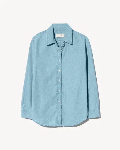 Nili Lotan Monti Denim Shirt In Blue