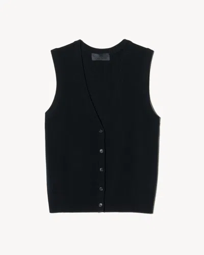 Nili Lotan Porter Cashmere Vest In Black