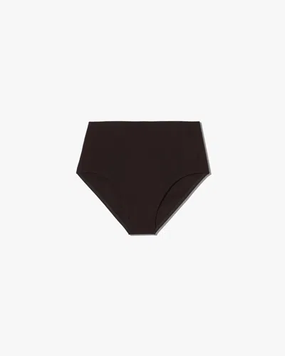 Nili Lotan High Waisted Bikini Bottom In Brown