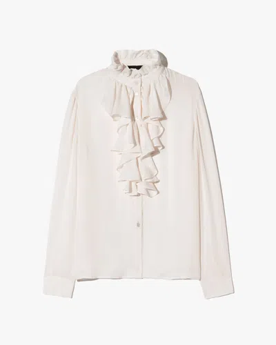 Nili Lotan Lily Silk Blouse In White