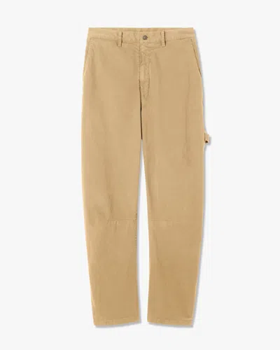 Nili Lotan Carpenter Cotton Pant In Brown